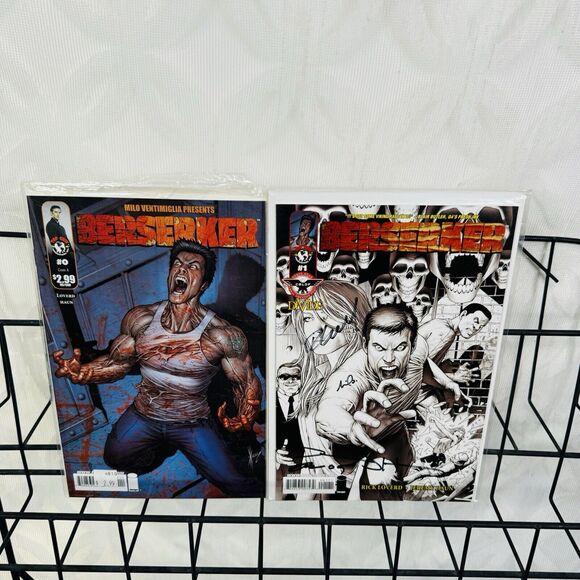 Berserker 0 & #1 CBLDF Edition Signed Rick Loverd Jeremy Haun Milo Ventimiglia - Picture 1 of 5